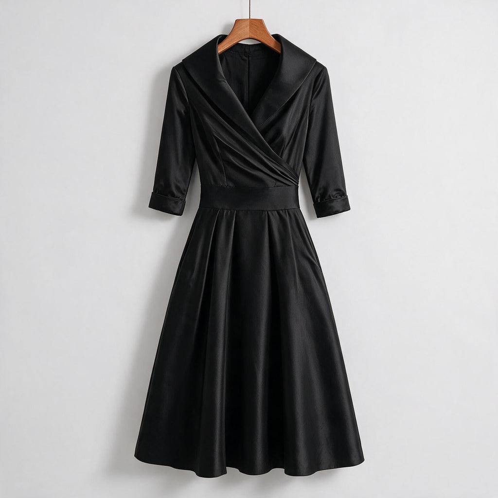 Verena | Womens Wedding Guest Dresses Long Sleeve Maxi Elegant Evening Dress on hanger