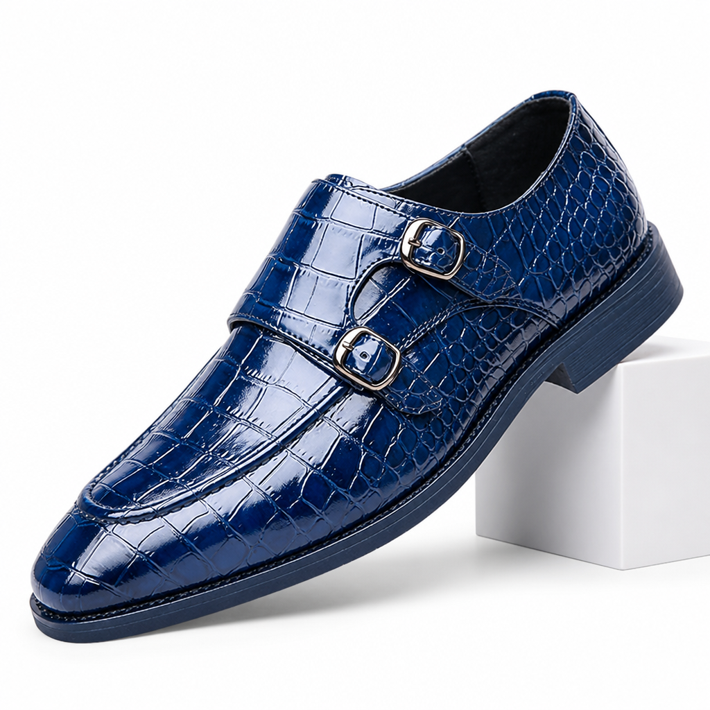 Anders | Womens Leather Business Breathable Formal Dress Shoes Blue packshot