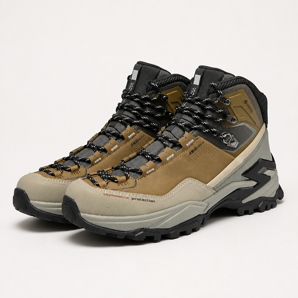 Rupert | Mens Waterproof Hiking Walking Boots, Khaki