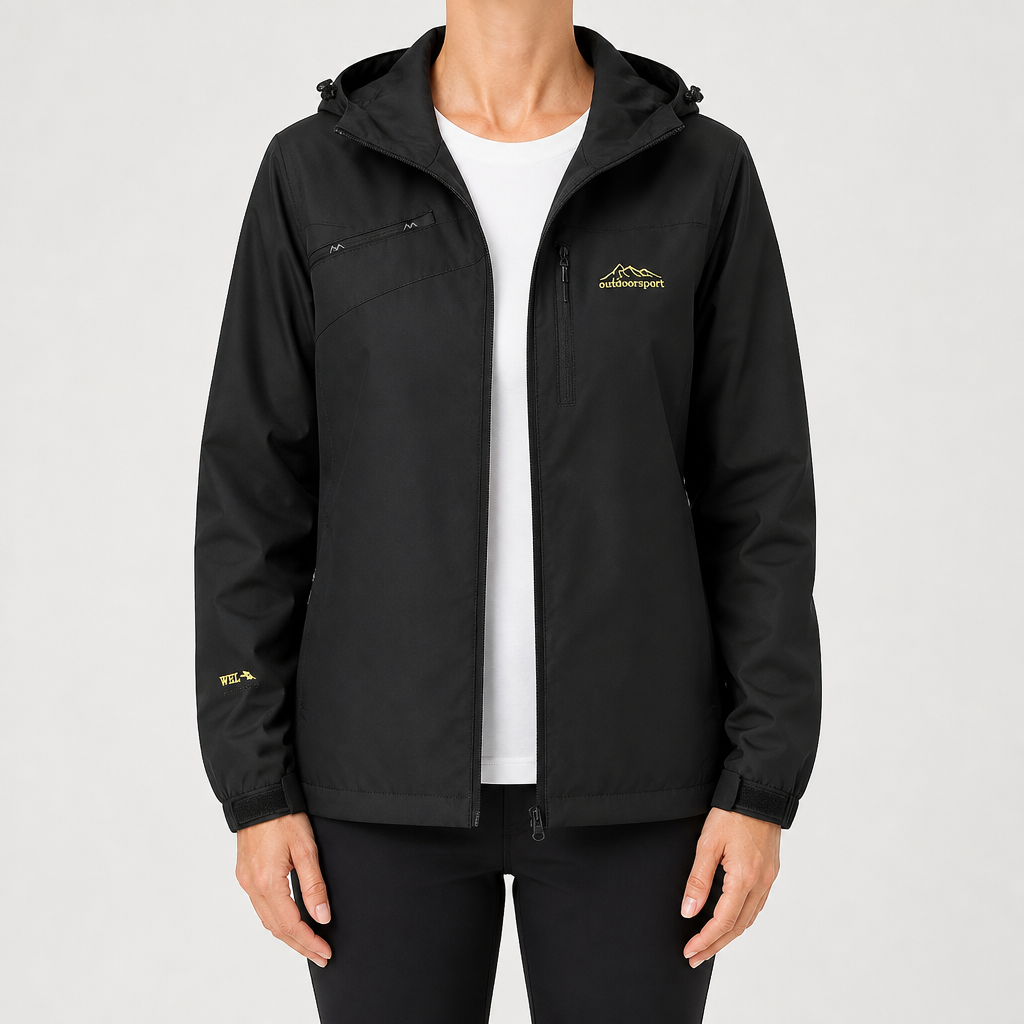 Colette | Womens Waterproof Windproof Jacket, Black