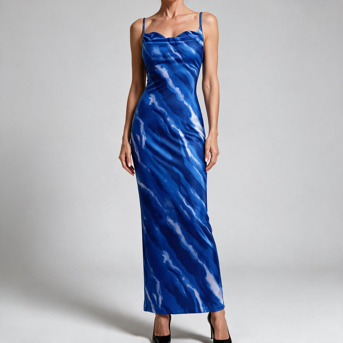 Saskia | Womens Floral Print Strappy Sleeveless Summer Slip Wedding Guest Dresses