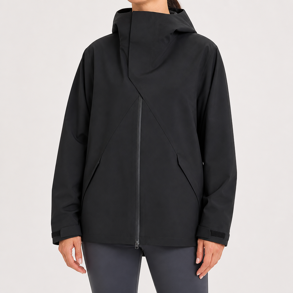Genevieve | Womens Waterproof Windproof 3 In 1 Jacket, Black