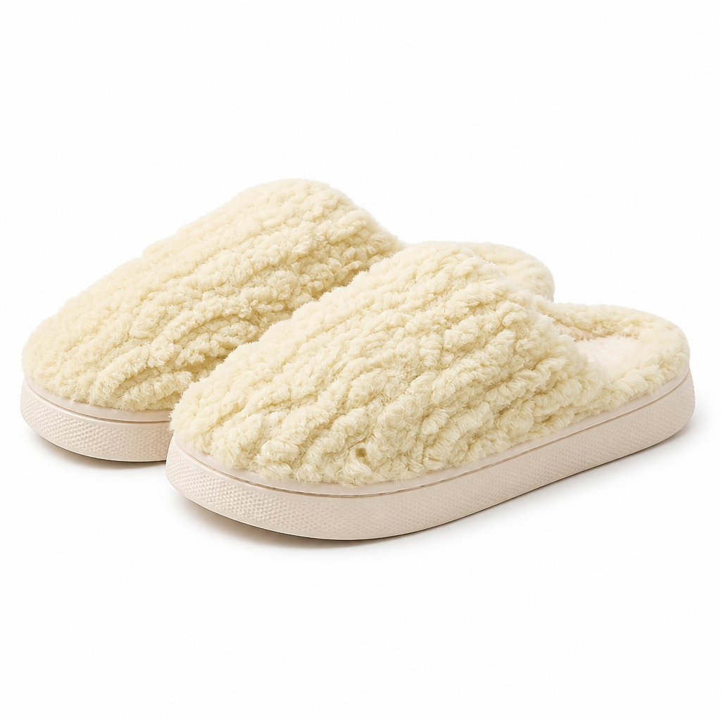 Hollis | Womens Slippers Fluffy Warm Memory Foam House Slippers Design 15 packshot