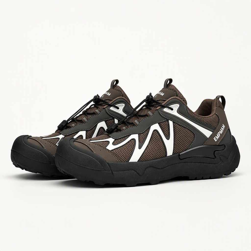 Imogen | Womens Lightweight Non Slip Trail Running Shoes, Chocolate