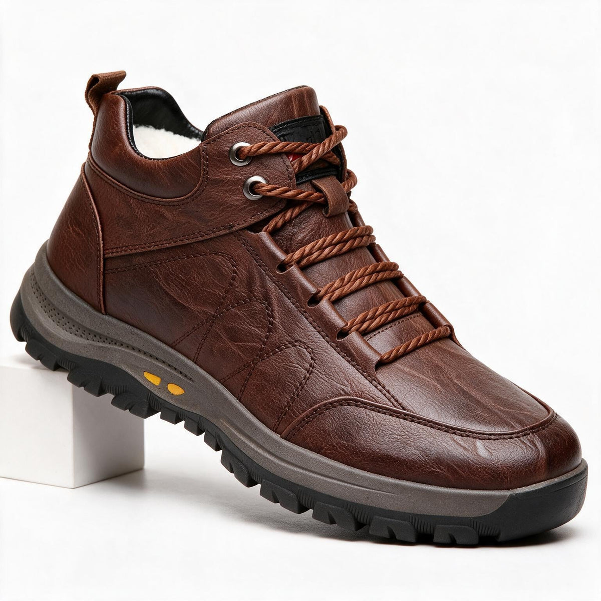 Ryder | Mens Trainers Hiking Sports Shoes Casual Black Brown Walking Shoes Brown 2 packshot