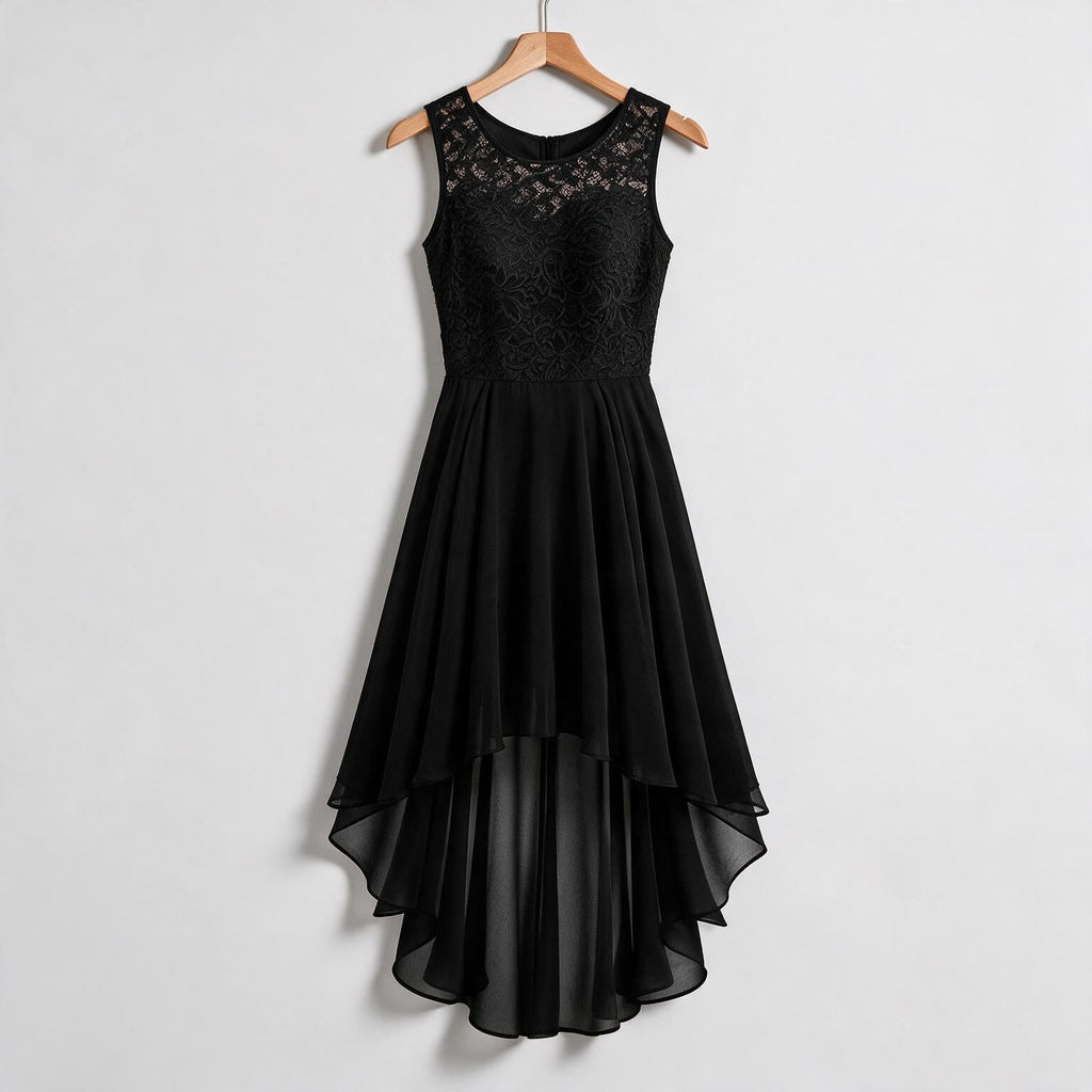 Eleanor | Womens Cocktail Lace Midi Wedding Guest Evening Formal Long Elegant Dresses on hanger