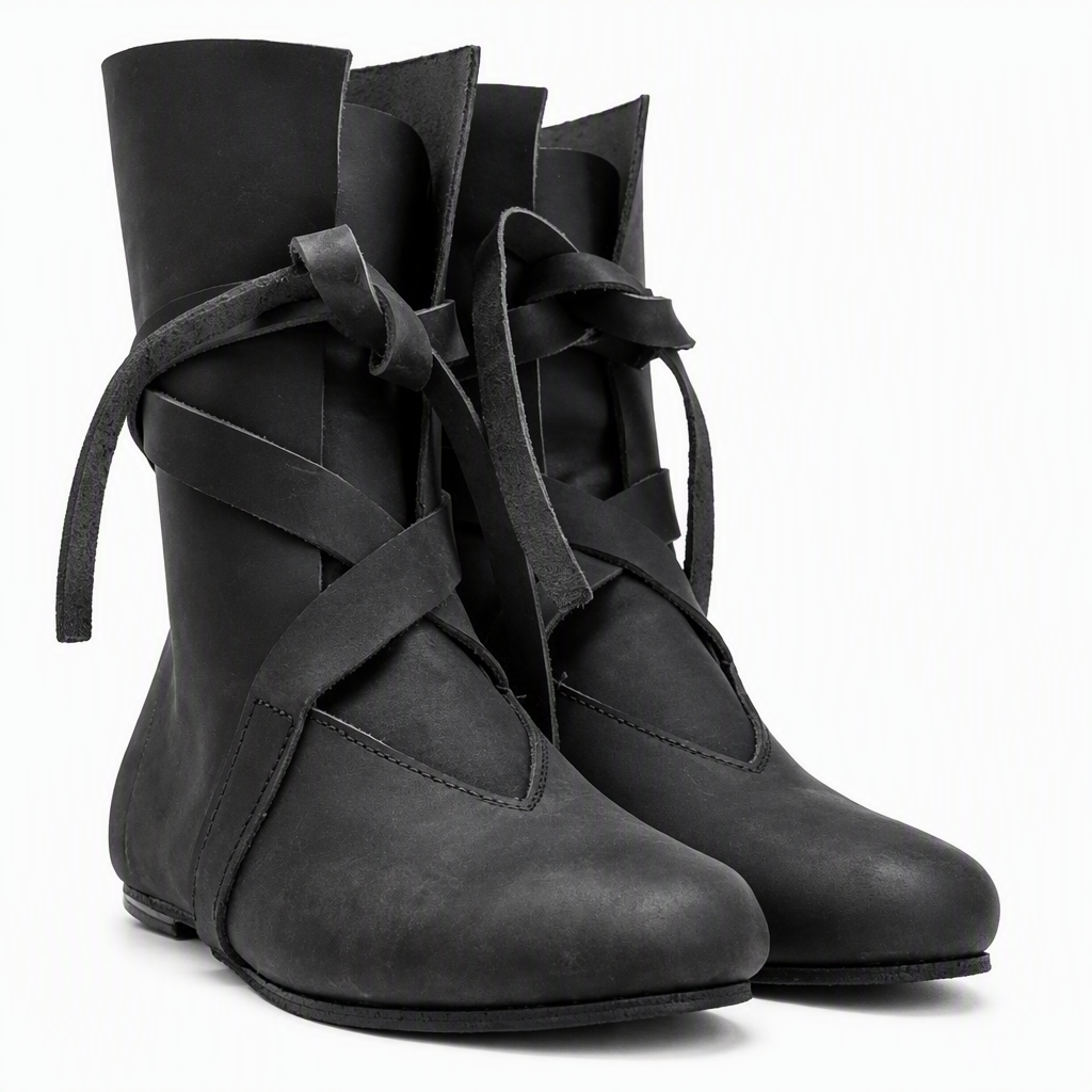 Osric | Mens Chelsea Boots Leather British Retro Ankle Boots Black packshot