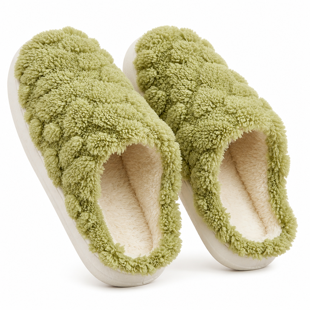 Casper | Womens Slippers Fluffy Warm Memory Foam House Slippers Design 2 packshot
