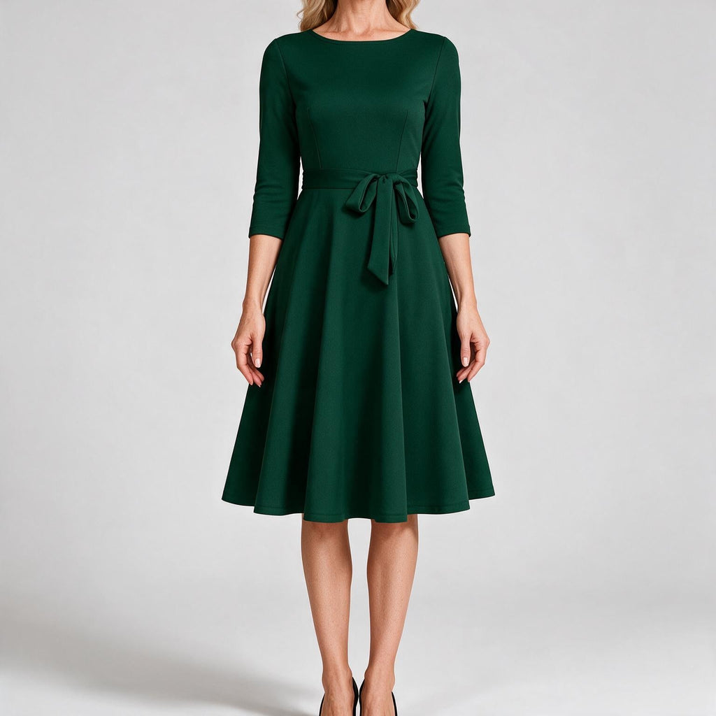 Celeste | Cocktail A Line Midi Wedding Guest Formal Dresses