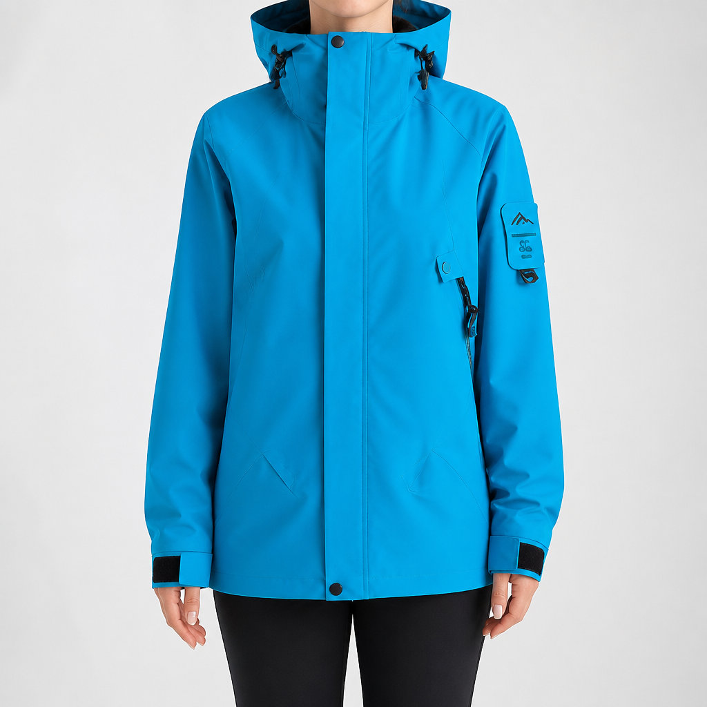 Rowan | Womens Waterproof 3 in 1 Hooded Jacket, Aqua Blue 2