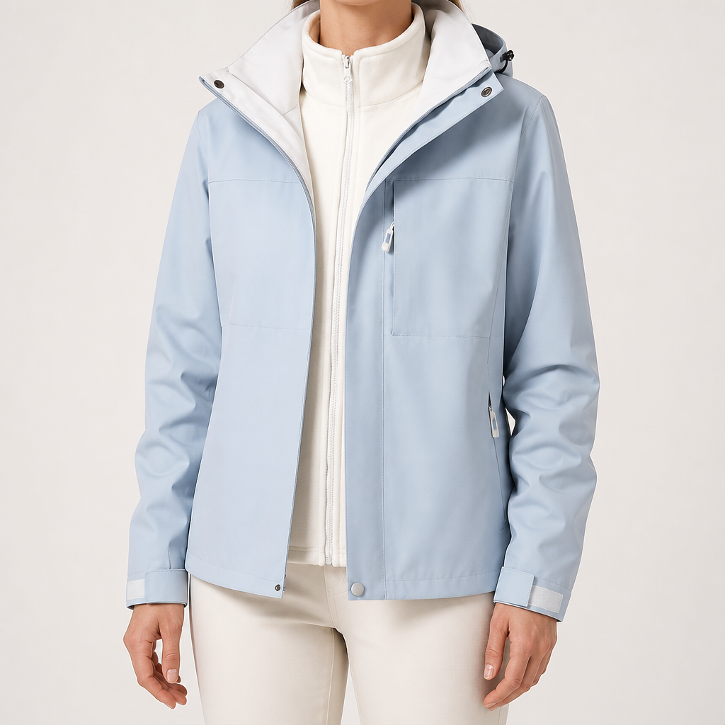 Rosalind | Womens Waterproof 3 in 1 Hooded Jacket, Blue