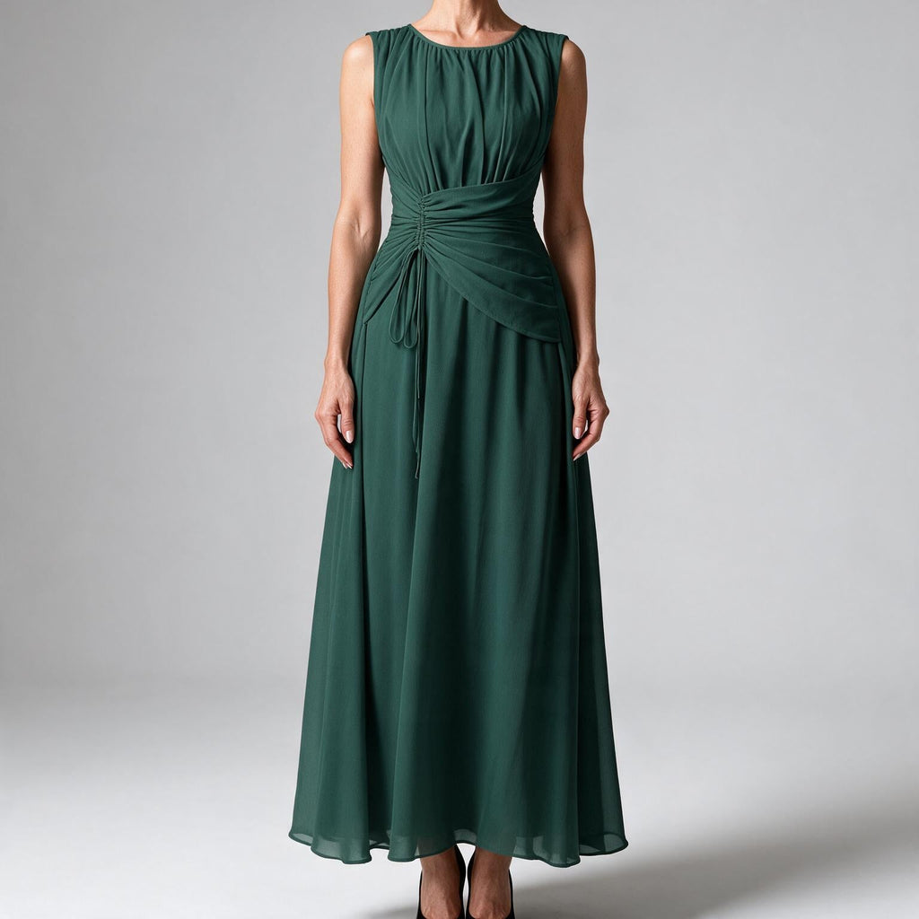 Odette | A Line Chiffon Maxi Wedding Guest Summer Dresses