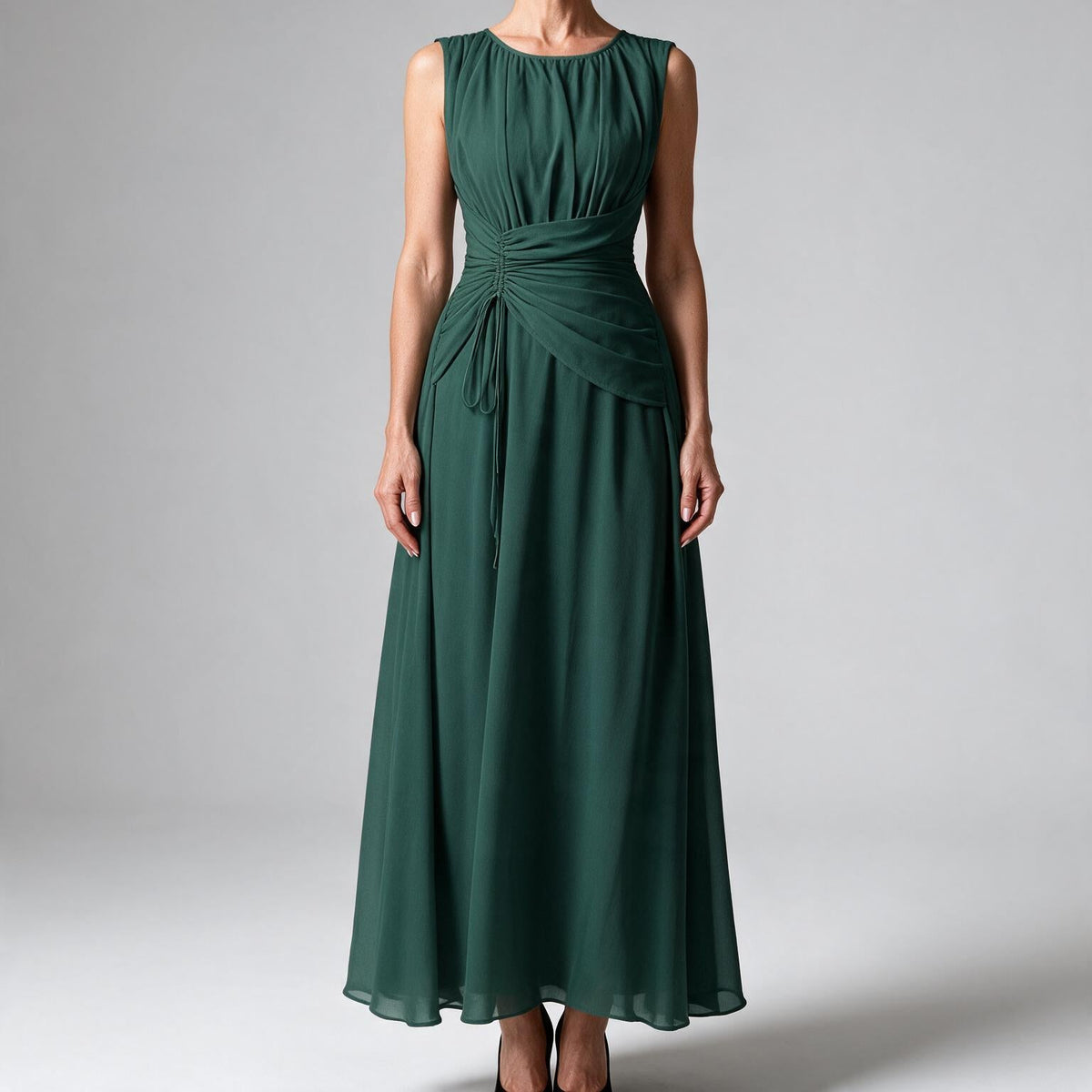 Odette | A Line Chiffon Maxi Wedding Guest Summer Dresses