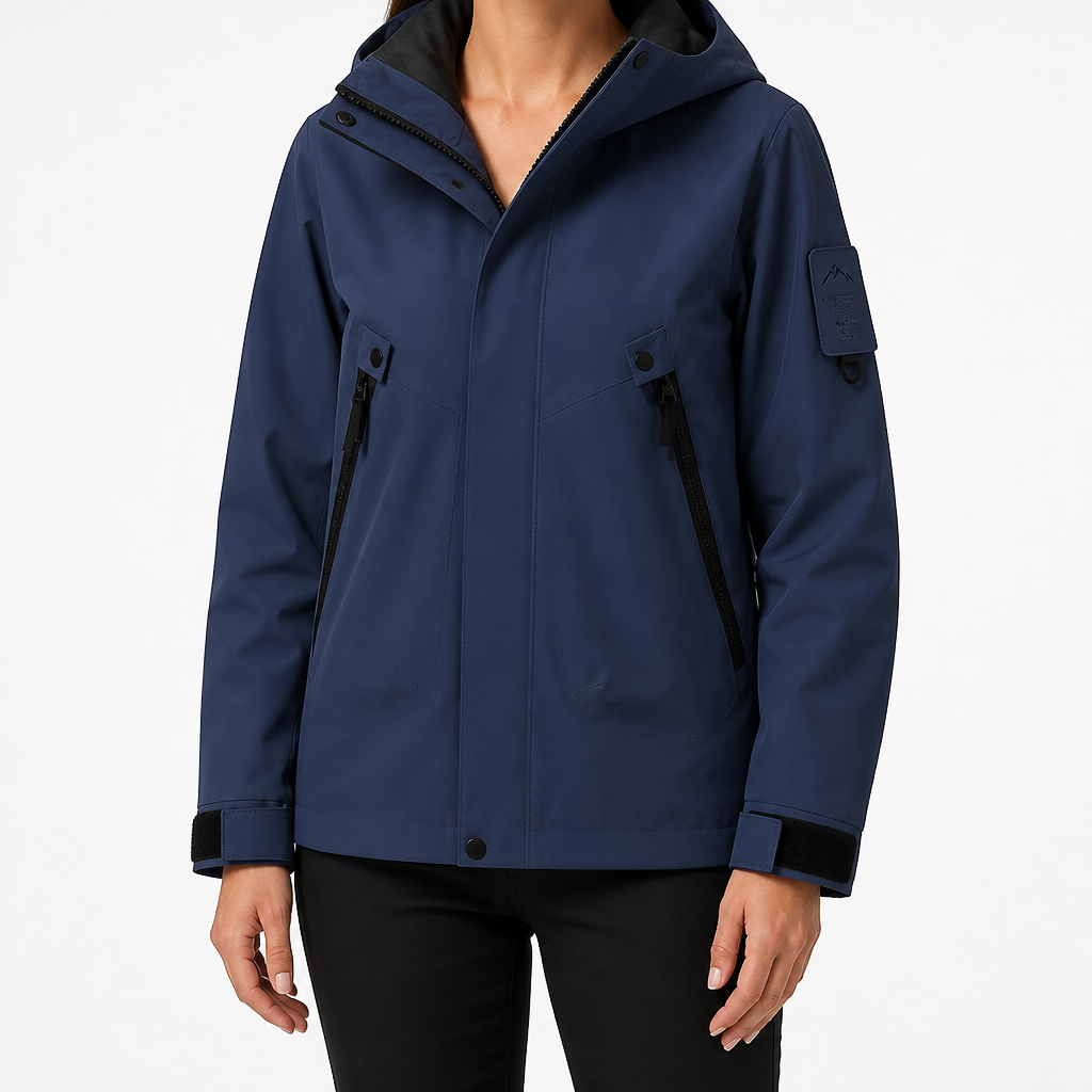 Rowan | Womens Waterproof 3 in 1 Hooded Jacket, Navy Blue