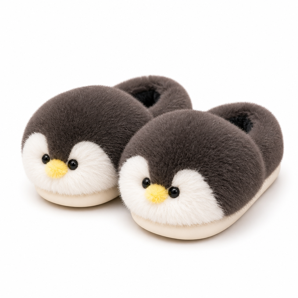 Ivo | Womens Slippers Fluffy Warm Memory Foam House Slippers Black 2 packshot