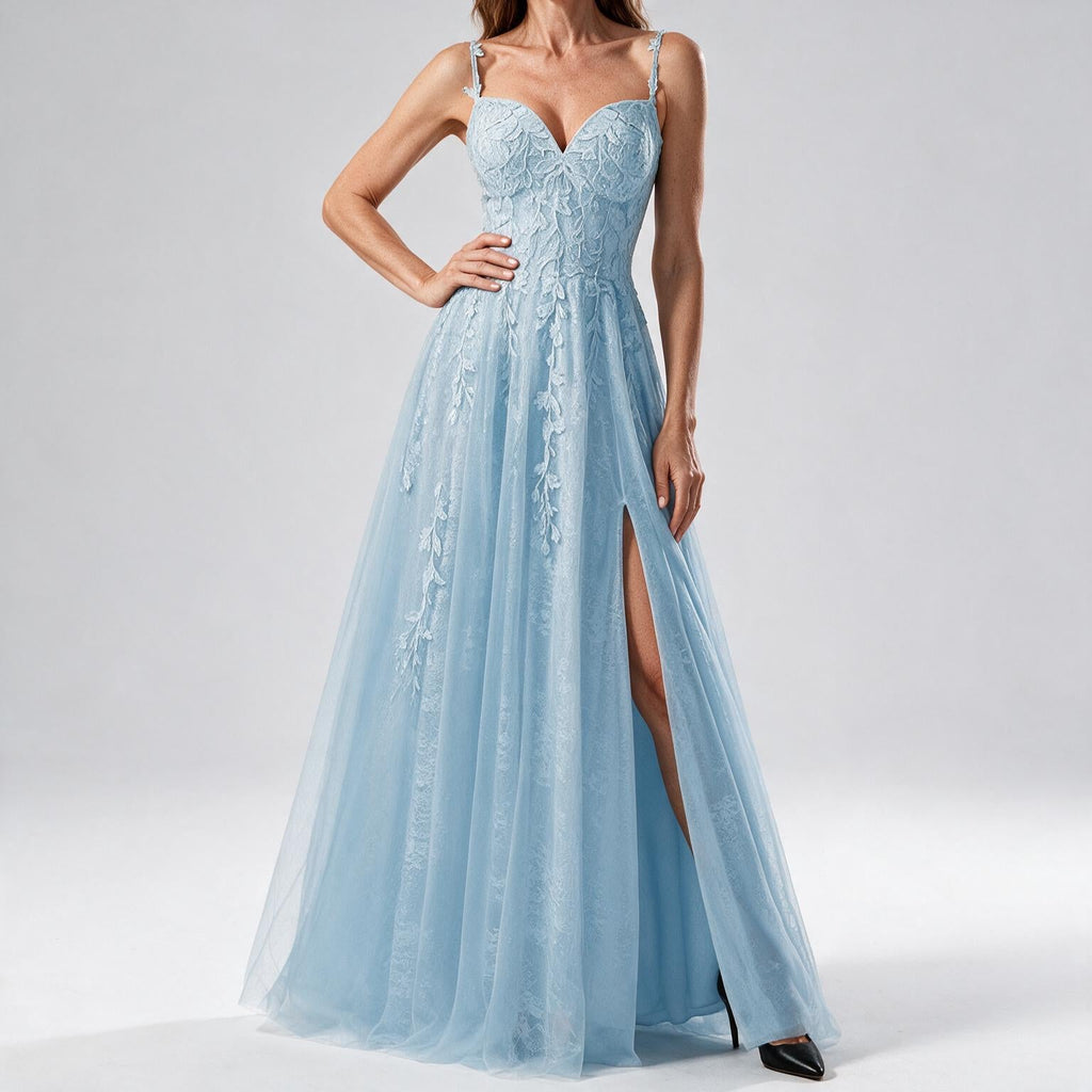 Genevieve | Womens Prom Formal Evening Gown Maxi Wedding Guest Cocktail Dresses
