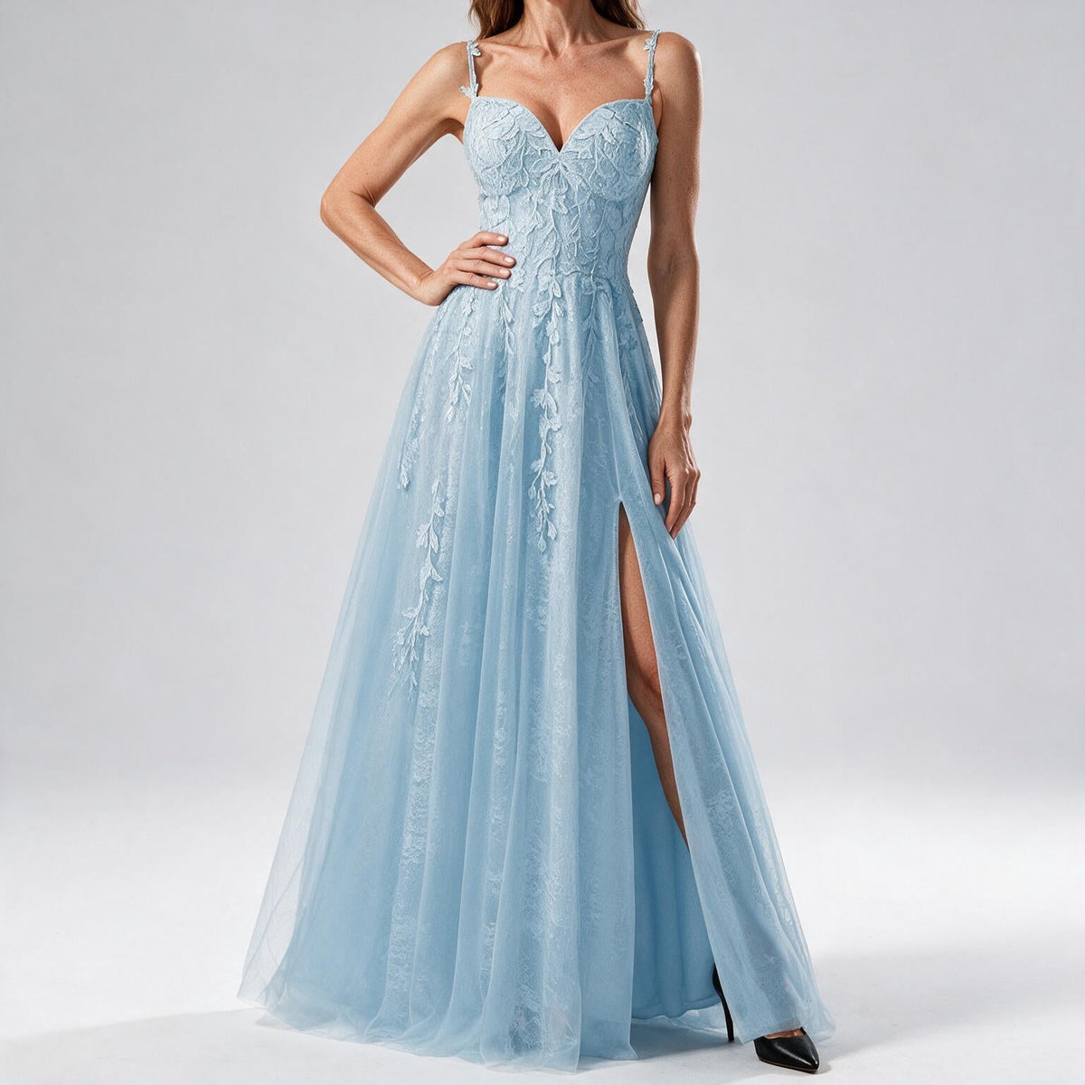 Genevieve | Womens Prom Formal Evening Gown Maxi Wedding Guest Cocktail Dresses