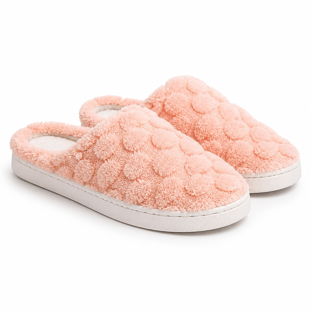 Hollis | Womens Slippers Fluffy Warm Memory Foam House Slippers Design 5 packshot
