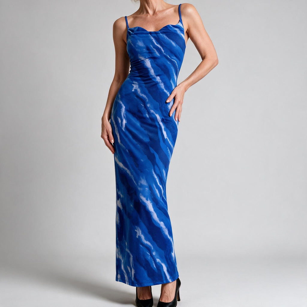 Saskia | Womens Floral Print Strappy Sleeveless Summer Slip Wedding Guest Dresses