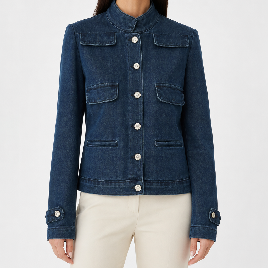 Cassandra | Womens Vintage Denim Jacket, Blue