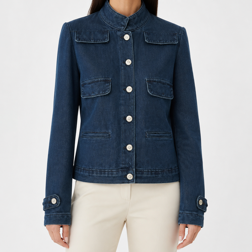 Cassandra | Womens Vintage Denim Jacket, Blue