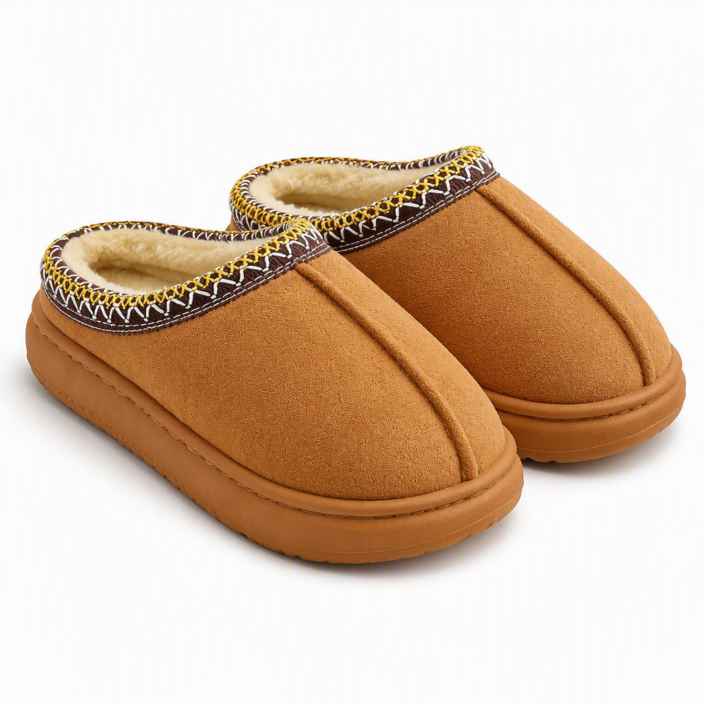 Dax | Womens Slippers Fluffy Warm Memory Foam House Slippers Design 1 packshot