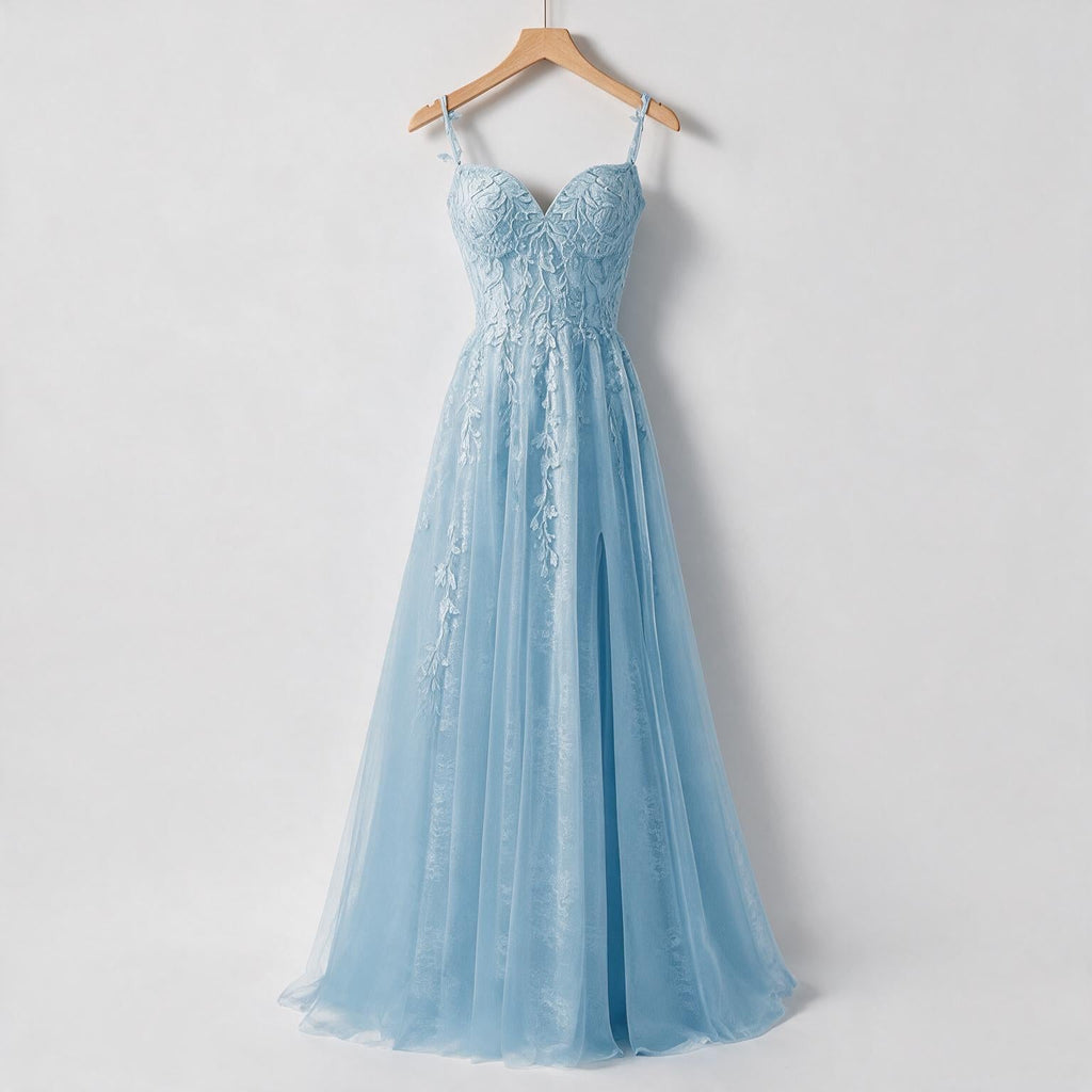 Genevieve | Womens Prom Formal Evening Gown Maxi Wedding Guest Cocktail Dresses on hanger
