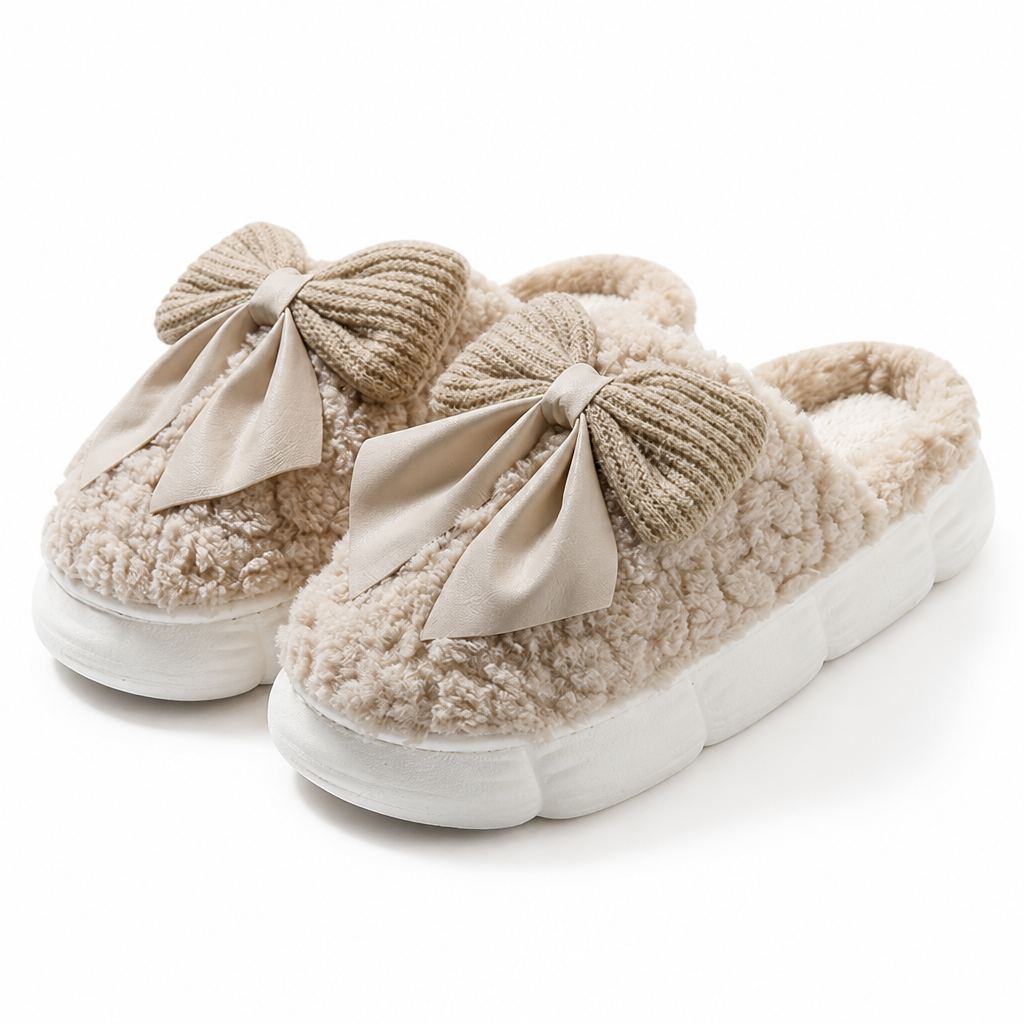 Anouk | Womens Slippers Fluffy Warm Memory Foam House Slippers Design 2 packshot