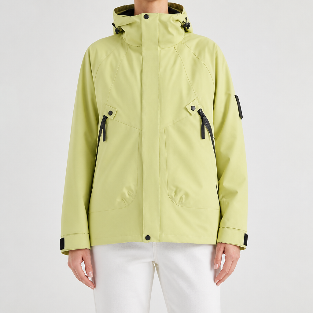 Rowan | Womens Waterproof 3 in 1 Hooded Jacket, Olive Green 3
