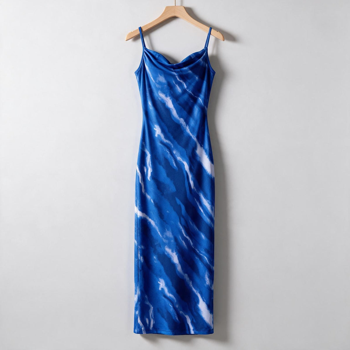 Saskia | Womens Floral Print Strappy Sleeveless Summer Slip Wedding Guest Dresses on hanger