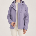 Imogen | Womens 3 In 1 Waterproof Hooded Softshell Jacket, Lilac