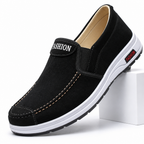 Cedric | Mens Canvas Work Shoes Breathable Lightweight Non Slip Shoes Black 2 packshot