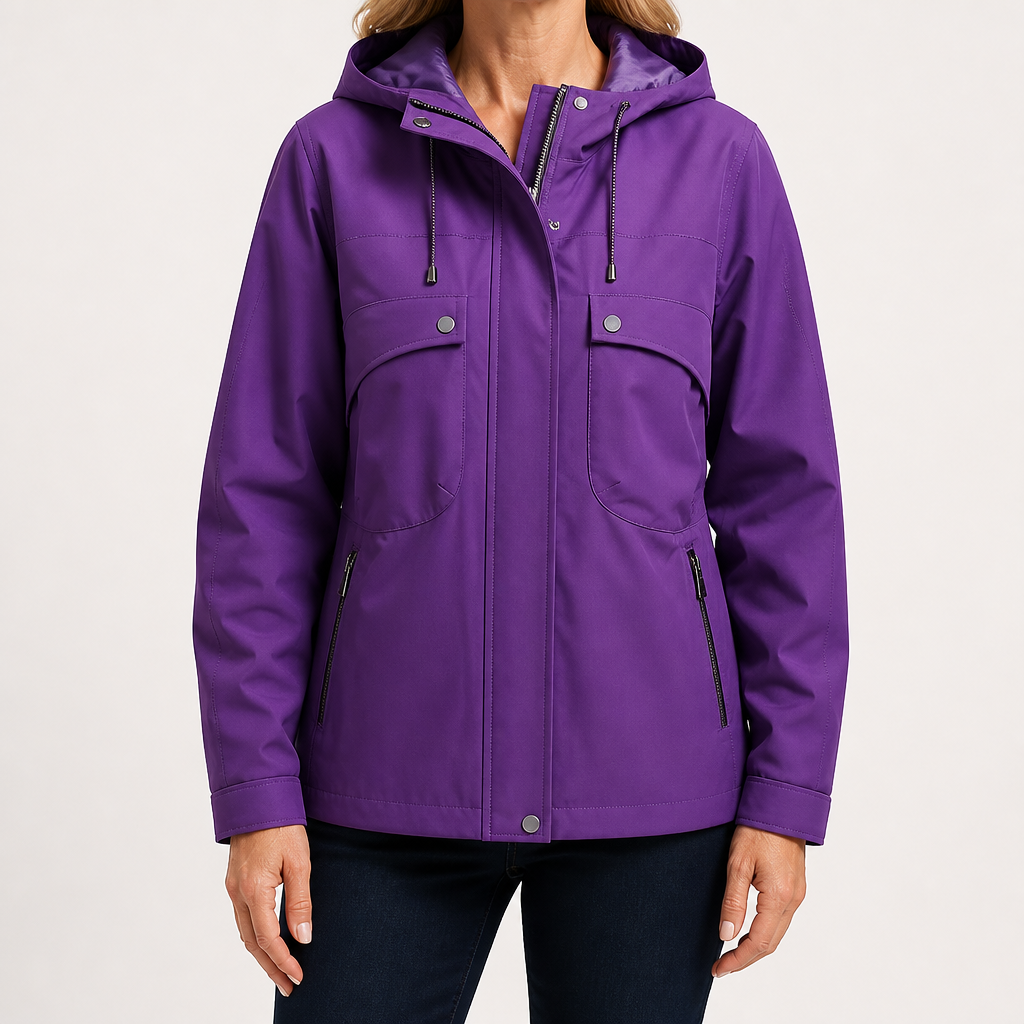 Josephine | Womens Waterproof Windproof Hooded Softshell Jacket, Purple