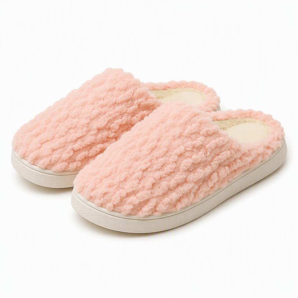 Hollis | Womens Slippers Fluffy Warm Memory Foam House Slippers Design 14 packshot