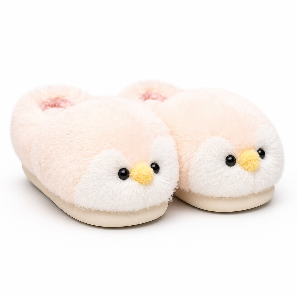 Ivo | Womens Slippers Fluffy Warm Memory Foam House Slippers Pink 2 packshot