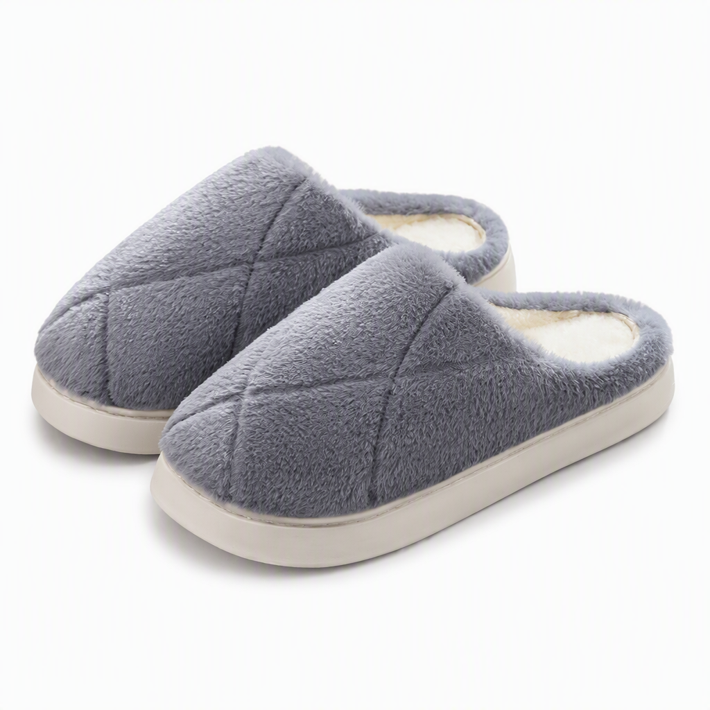 Hollis | Womens Slippers Fluffy Warm Memory Foam House Slippers Design 12 packshot