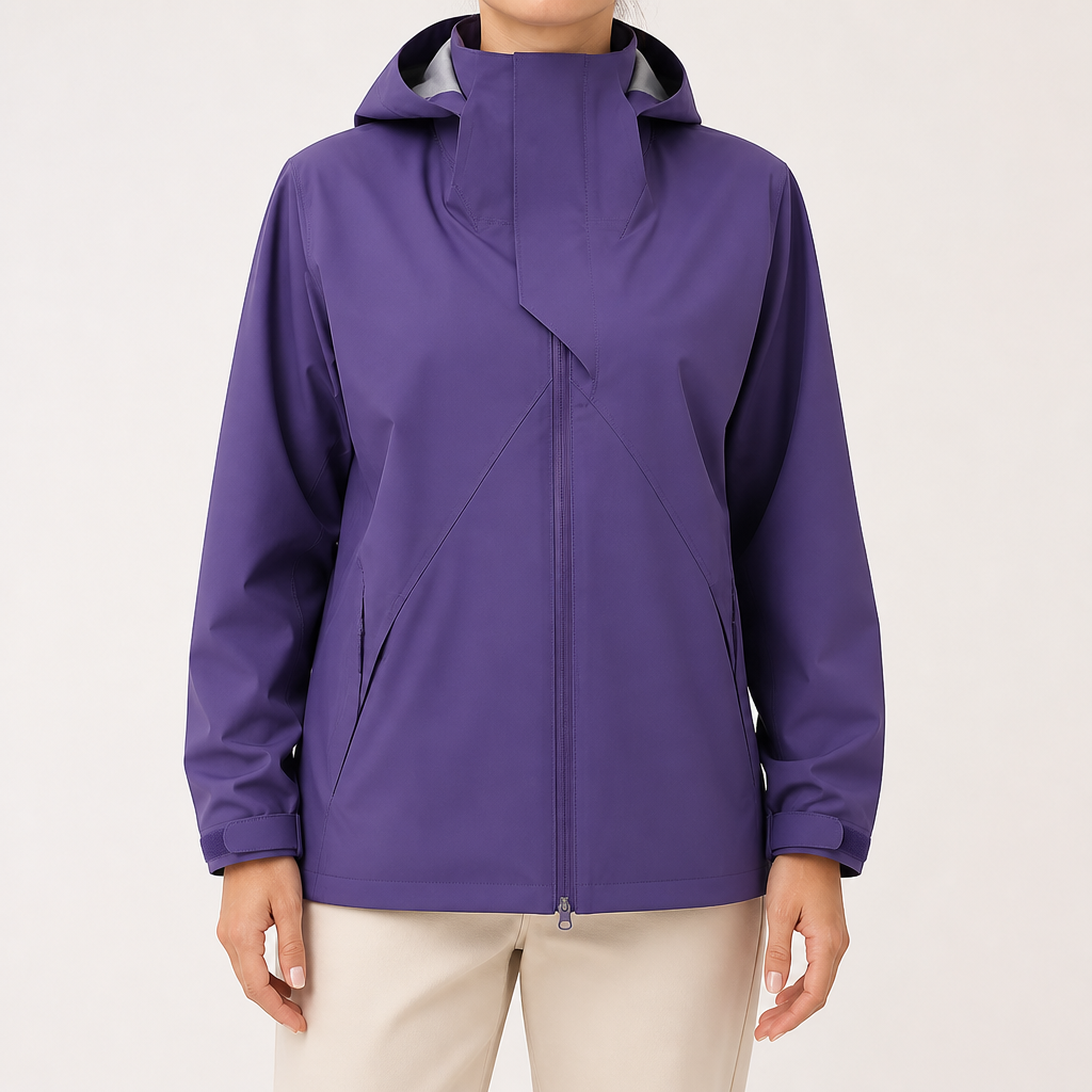 Genevieve | Womens Waterproof Windproof 3 In 1 Jacket, Purple