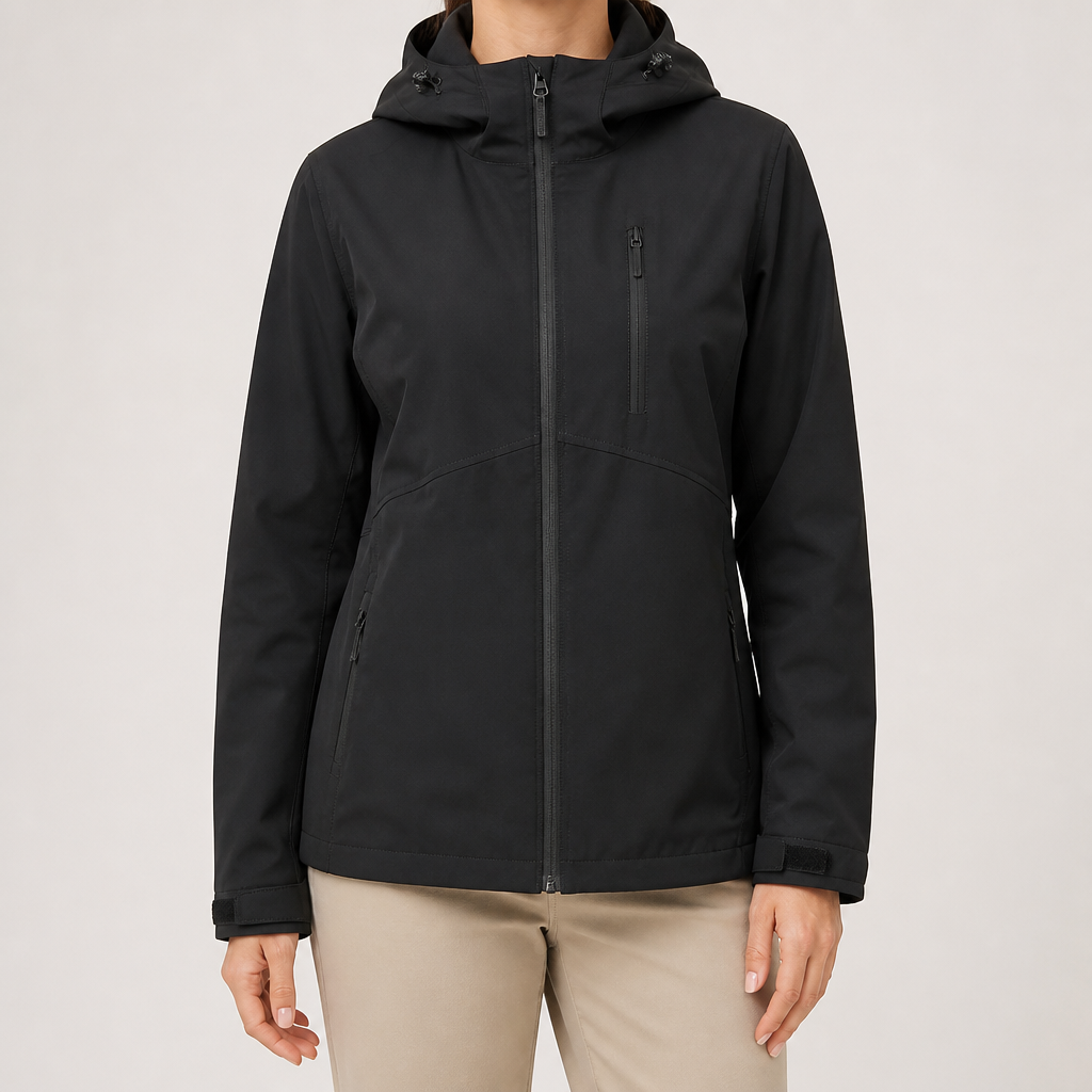 Rowan | Womens Waterproof Windproof Softshell Jacket, Black