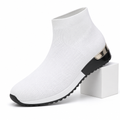 Mabel | Womens Trainers Sock Knit Slip On Breathable Running Shoes White packshot