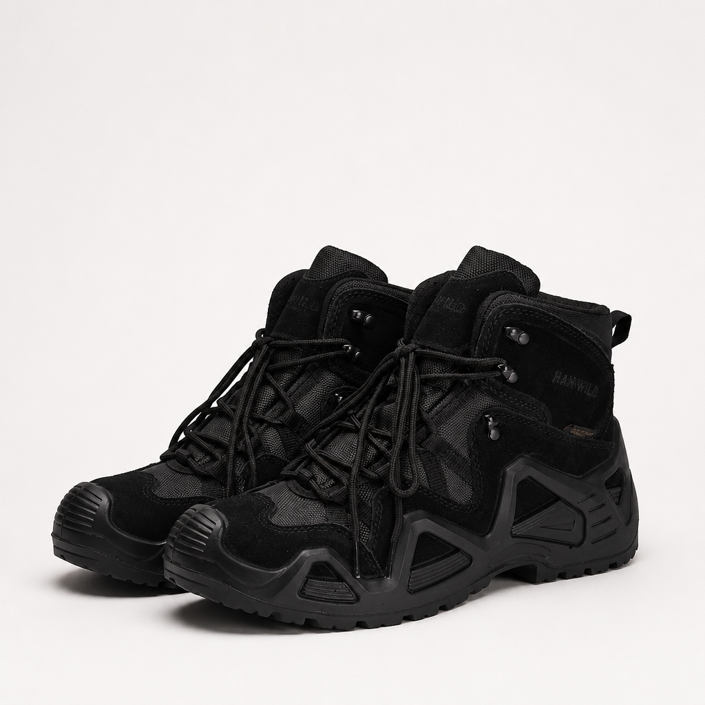 Julian | Mens Lightweight Tactical Combat Boots, Black