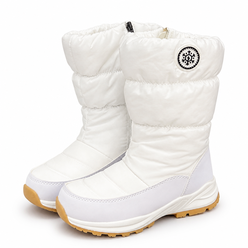 Conrad | Mens Snow Boots Fleece Lined Warm Non Slip Winter Boots White packshot