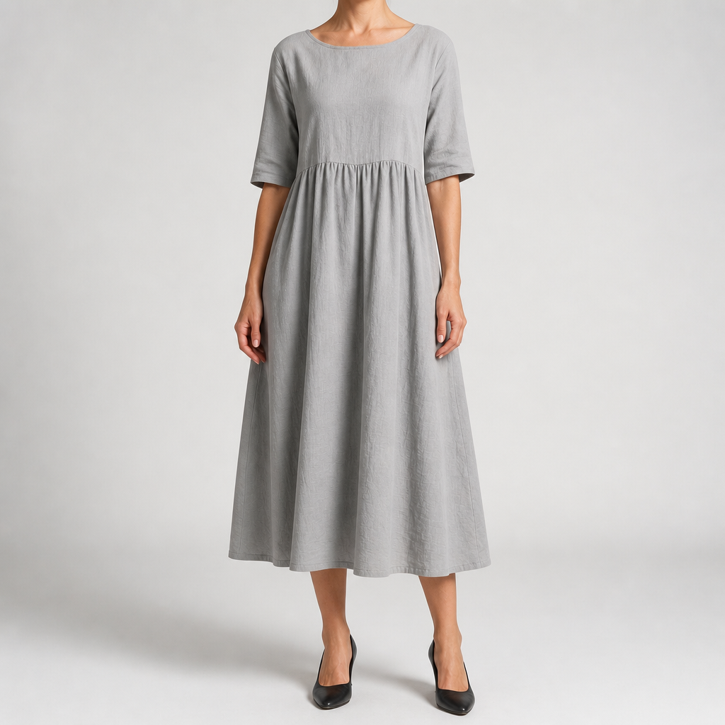 Rhiannon | Womens Wedding Guest Jumper Knitted Split Raglan Sleeve Dresses, White