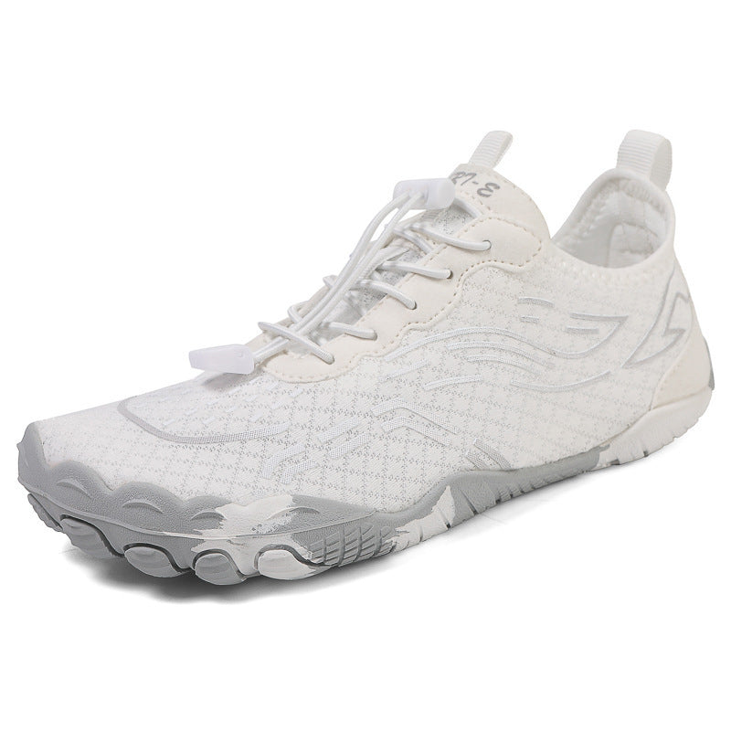 Ridge | Barefoot Minimalist Wide Toe Box Running On Gym Shoes - White