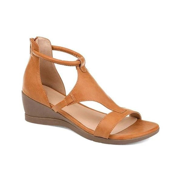 Romina | Womens Roman Wedge Heel Sandals - 5