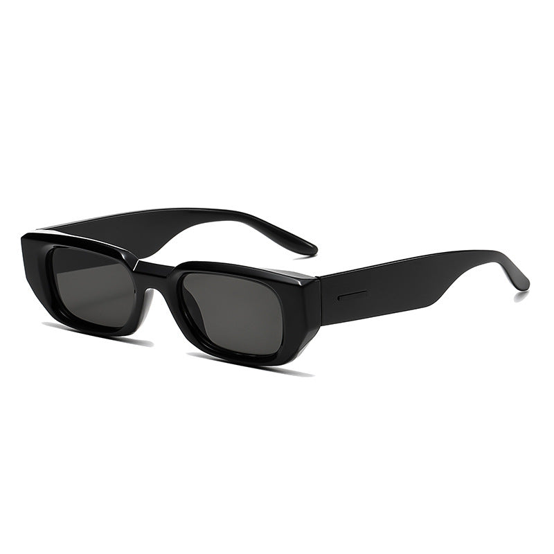 Romy | Womens Small Square Retro Sunglasses - Grey