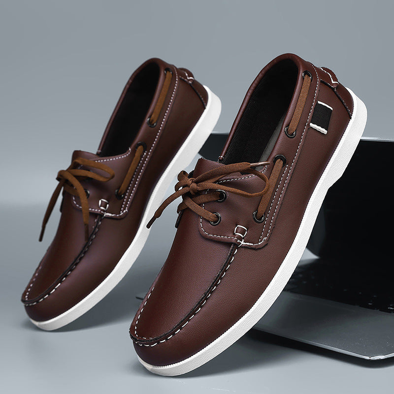 Rory | Mens British Lace Up Loafers Casual Smart Shoes - 6