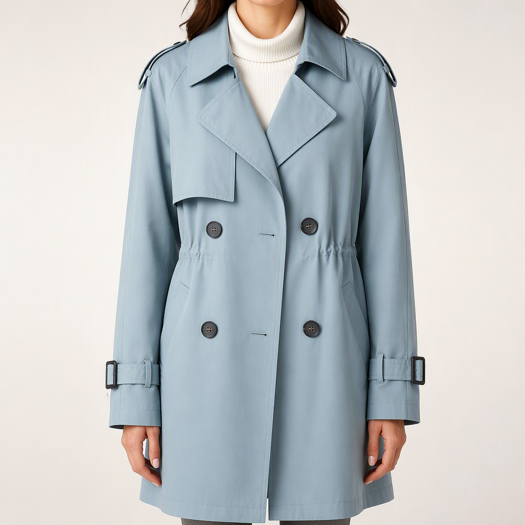 Rosalind | Womens Short Windbreaker Lightweight Casual Outdoor Coat, Blue