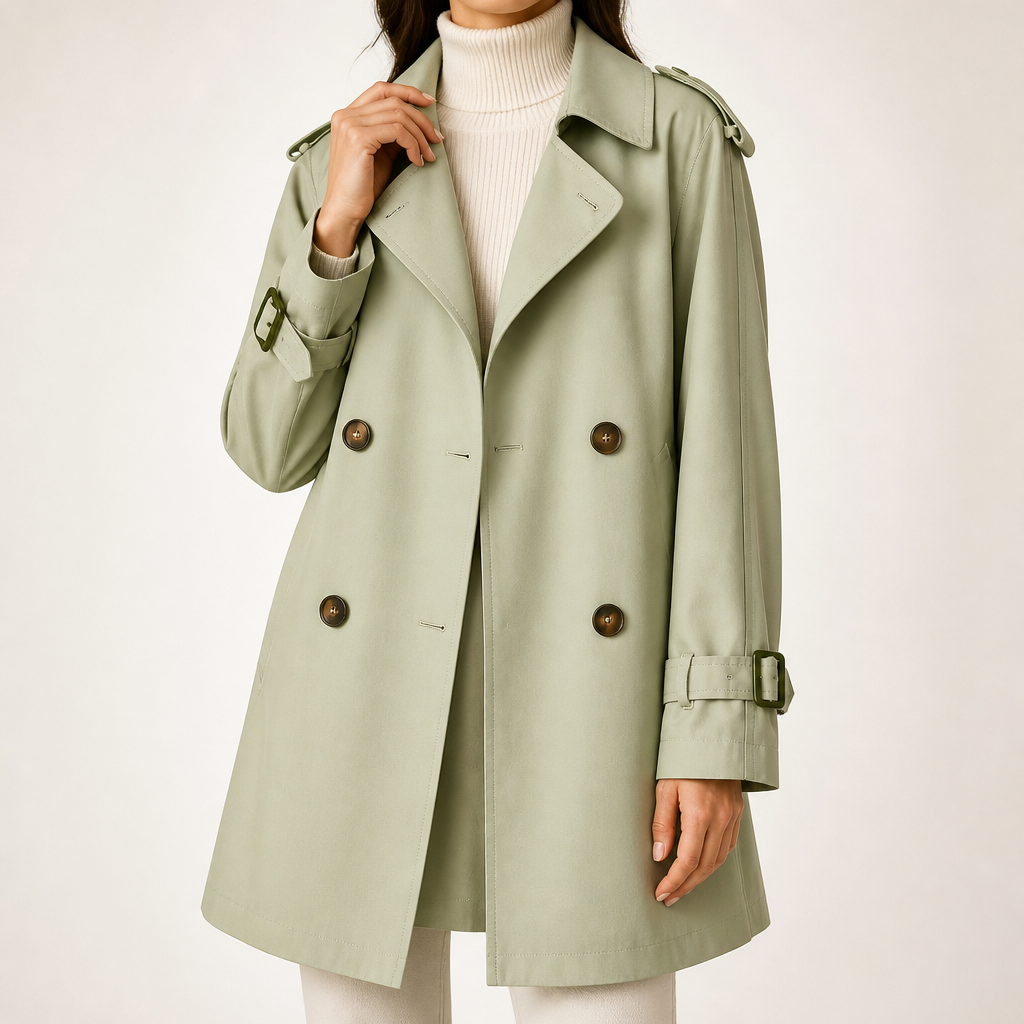 Rosalind | Womens Short Windbreaker Lightweight Casual Outdoor Coat, Fruit Green