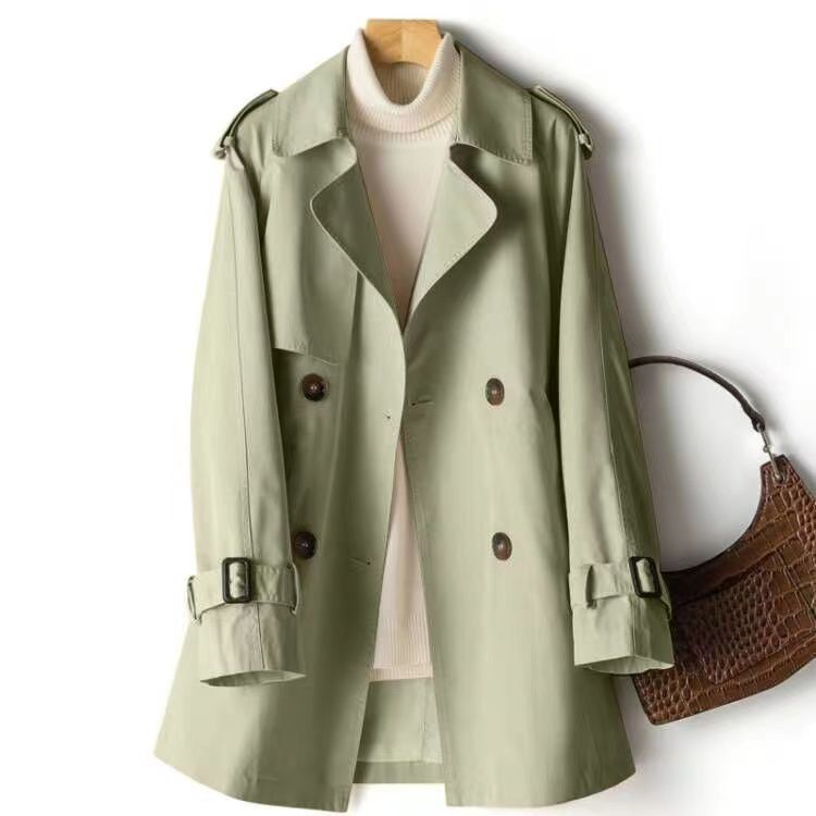 Rosalind | Womens Short Windbreaker Coat - Fruit Green