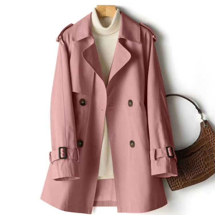 Rosalind | Womens Short Windbreaker Coat - Pink